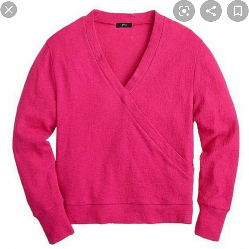 JCREW textured wrap shirt